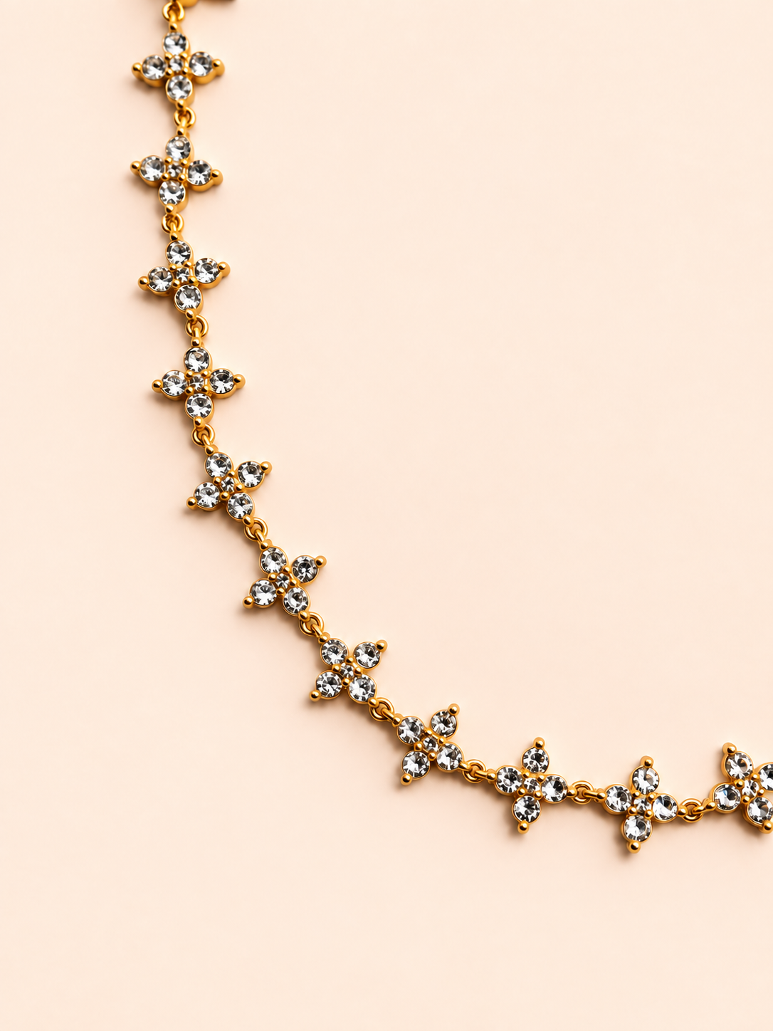 Collier NALY Or blanc – détail
