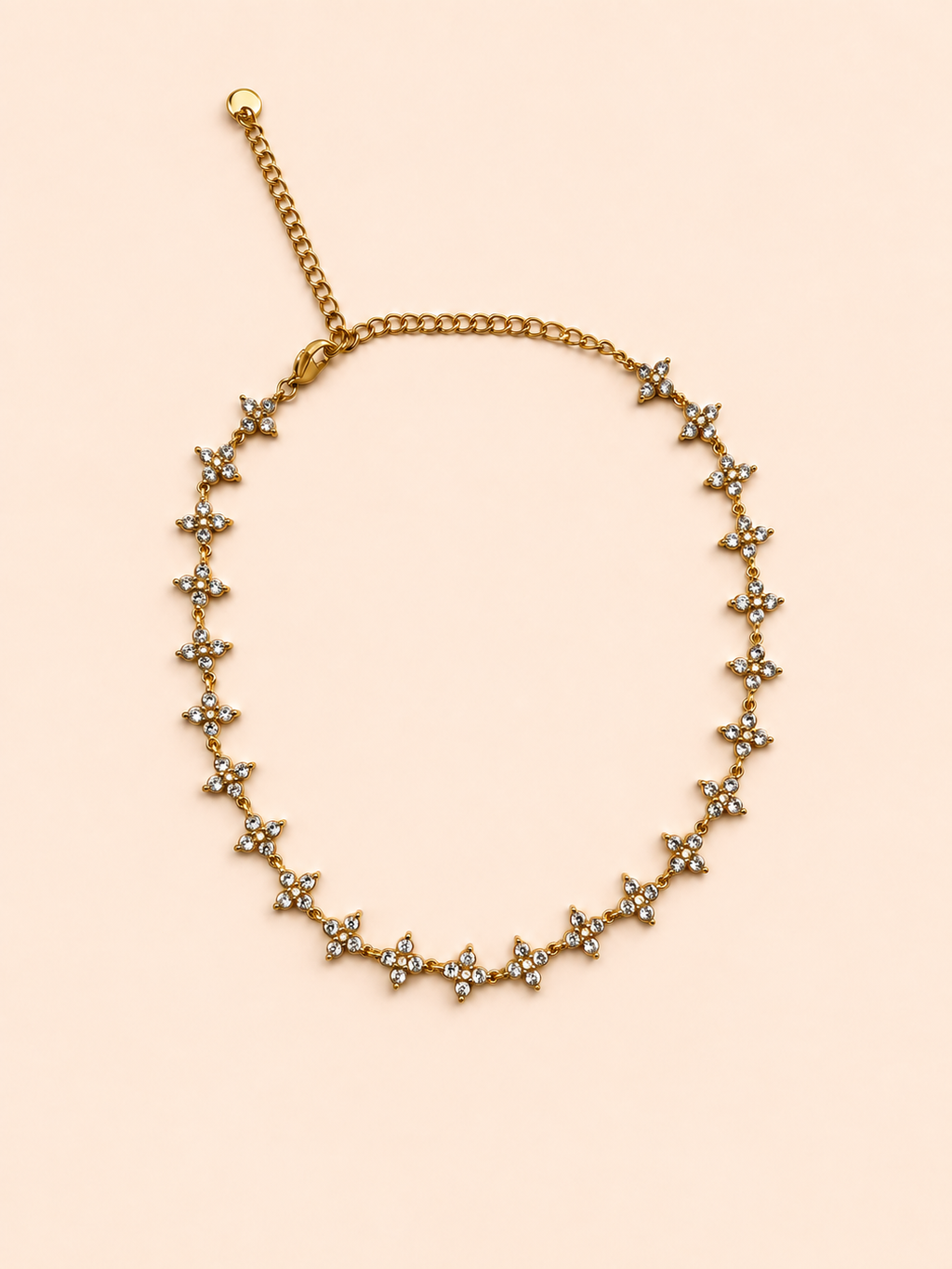 Collier NALY Or blanc – packshot